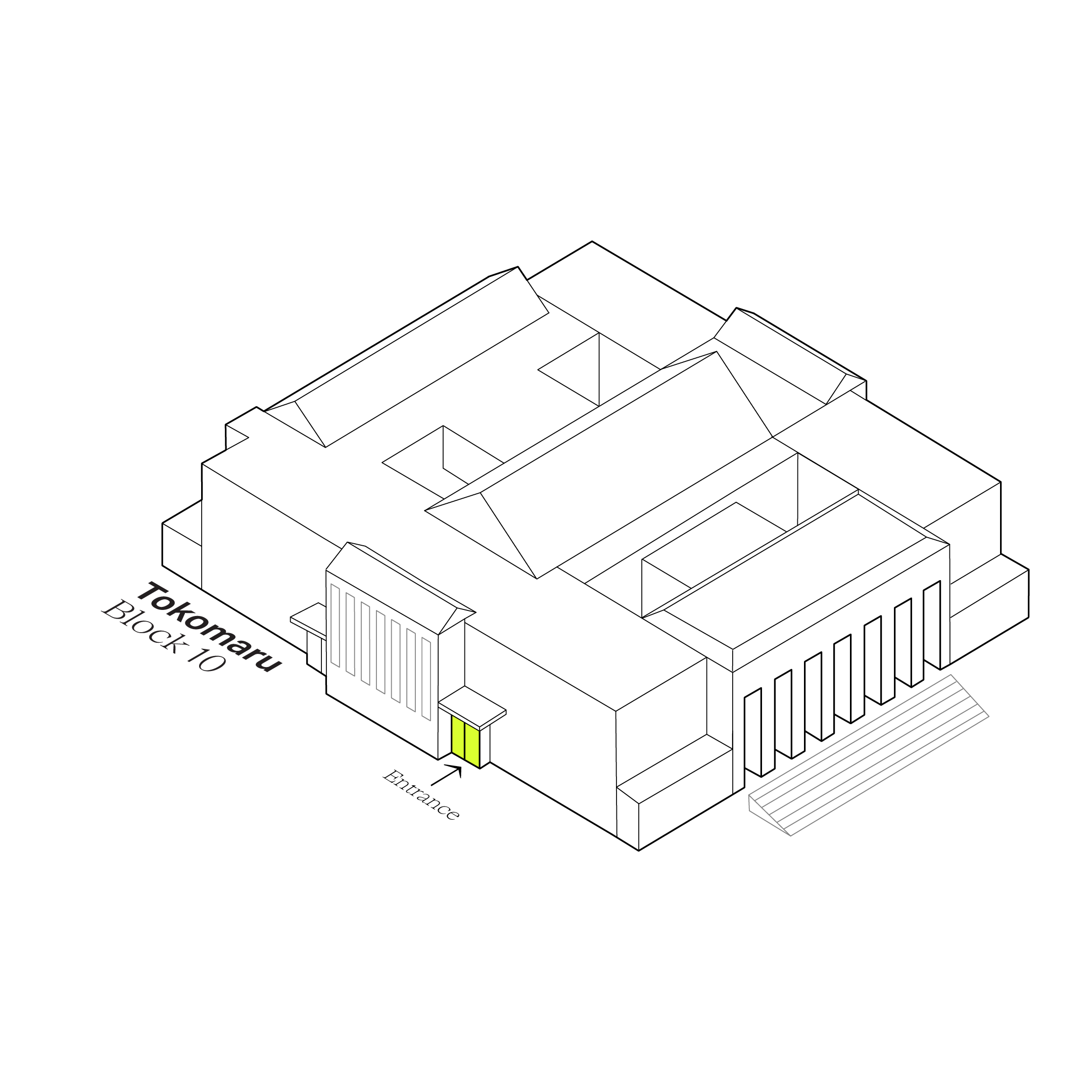 Tokomaru map — Entrance highlighted